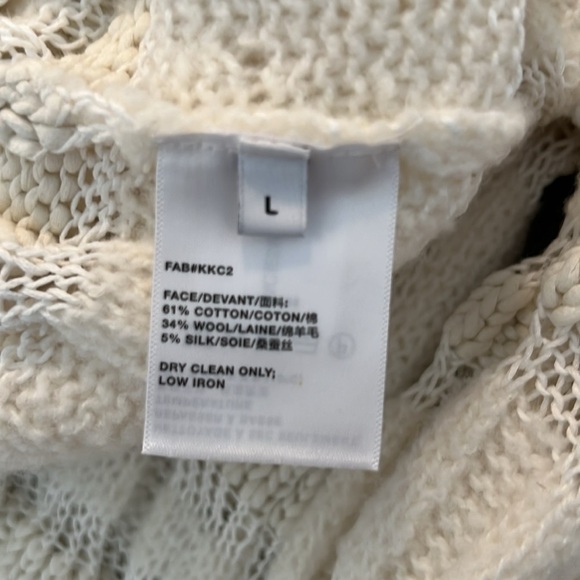 NWT Lafayette 148 Rib Bateau Neck Sweater Cloud Knit Silk Wool Cotton Sweater - Picture 13 of 13